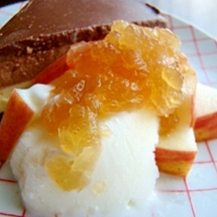 旬を楽しむ♪林檎のカフェ風デザートプレート